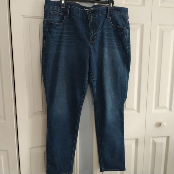 Old Navy Original Mid Rise Dark Wash Straight Jeans 20 - Picture 1 of 9